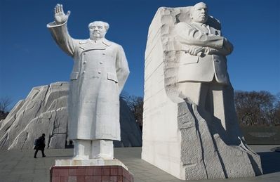 Mao vs. MLK
At last, together! The same Chinese artist that made Mao made MLK. Even the stone for the MLK statue came from China! Talk about outsourcing.
